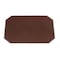 Dacasso Brown 17" x 12" Leatherette Cut Corner Placemat HN-3348 - alternate 1